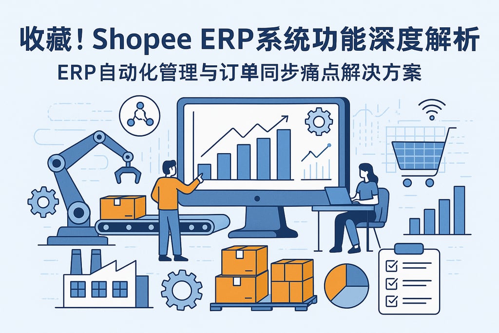 收藏！shopee erp系统功能深度解析，ERP自动化管理与订单同步痛点解决方案